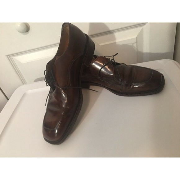 Herry‎ Sax Men’s Sz 9.5 Shoes Brown Made In Italy - Picture 1 of 9